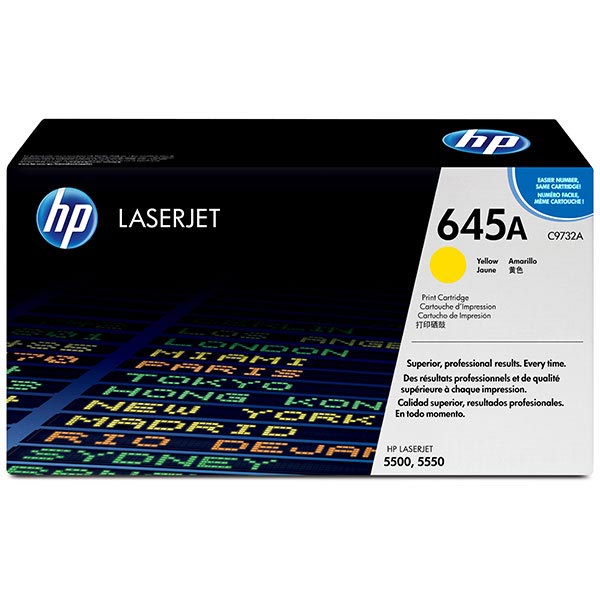 Hewlett-Packard  LaserJet Cartridge F/5500,12,000 Page Yield, Yellow