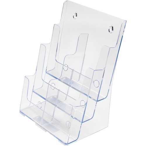 6-COMPARTMENT DOCUHOLDER, LEAFLET SIZE, 9 X 7 1/2 X 13 3/4, CLEAR
