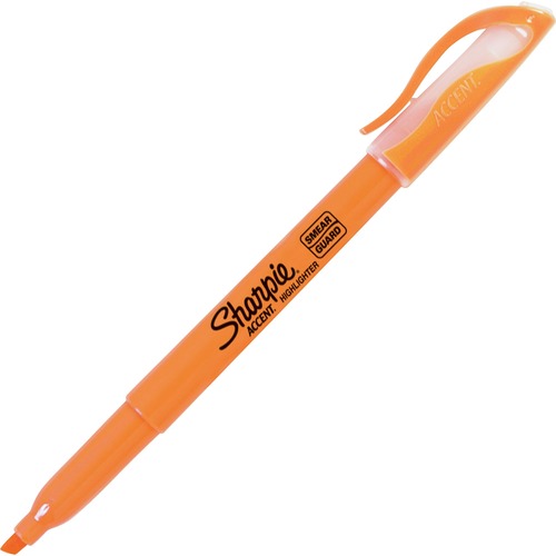 Accent Pocket Style Highlighter, Chisel Tip, Fluorescent Orange, Dozen
