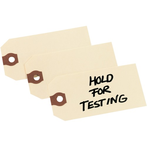 Unstrung Shipping Tags, 13-Pt. Stock, 3 3/4 X 1 7/8, Manila, 1,000/box