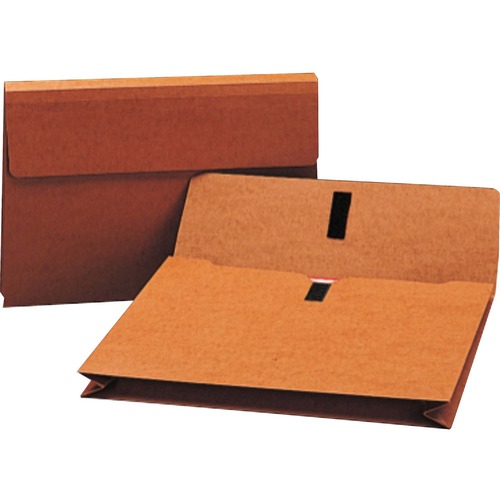 2" Exp Wallet With Hook And Loop Closure, Legal, Redrope