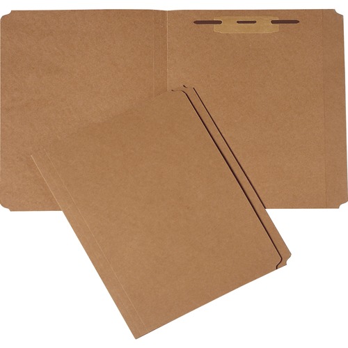 7530008893555, MEDIUM-DUTY FOLDER, FASTENER, STRAIGHT CUT, LETTER, BROWN, 100/BX