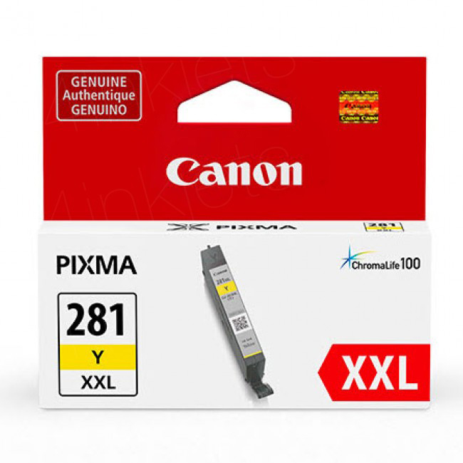 1982C001 (CLI-281XXL) CHROMALIFE100 INK, YELLOW