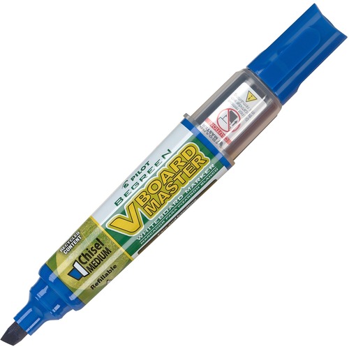 Begreen Dry Erase Marker, Blue Ink, Chisel