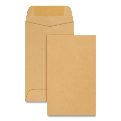 Kraft Coin & Small Parts Envelope, #3, 2 1/2 X 4 1/4, Brown Kraft, 500/box