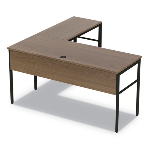 URBAN DESK WORKSTATION, 59W X 59D X 29 1/2H, NATURAL WALNUT