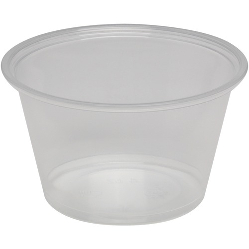 Dixie Foods  Portion Cup, 4 oz., 2-9/10"Wx2-9/10"Lx1-7/10"H, 2400/CT, CL