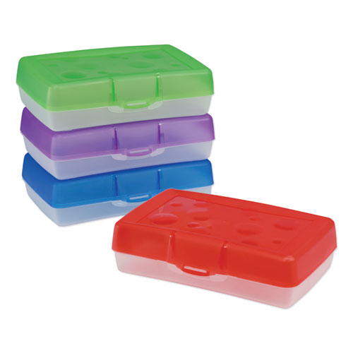 PENCIL BOX, 8.38" X 5.63" X 2.5", ASSORTED