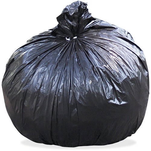 TOTAL RECYCLED CONTENT PLASTIC TRASH BAGS, 56 GAL, 1.5 MIL, 43" X 49", BROWN/BLACK, 100/CARTON