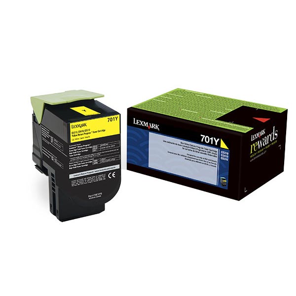 Toner Cartridge, Return Program, 1000 Page Yield, Yellow