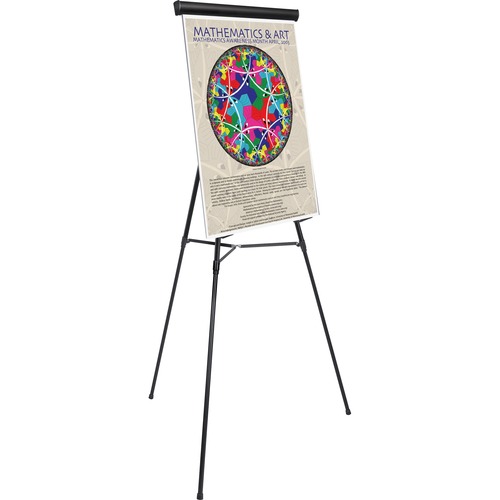Telescoping Tripod Display Easel, Adjusts 38" To 69" High, Metal, Black