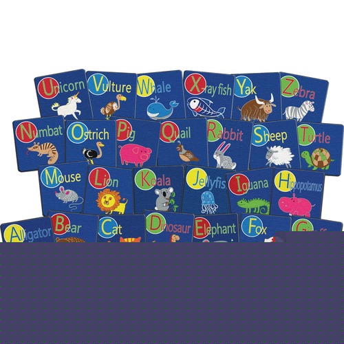 Seating Squares, Alphabet Animal, 16"Wx16"Lx1/2"H, 26/CT, MI