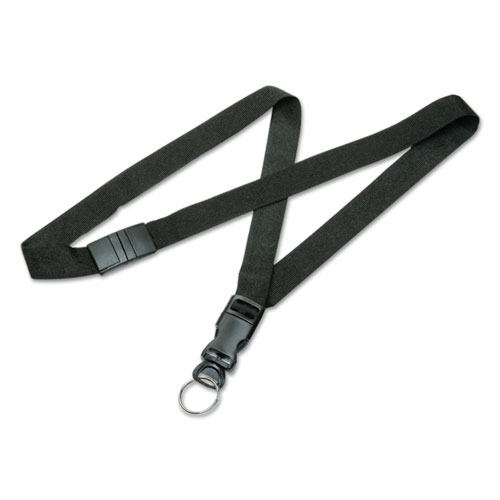 8455016130196 SKILCRAFT BREAKAWAY LANYARD, KEY RING, 36", NYLON, BLACK, DOZEN