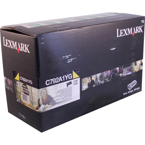 C792A1YG RETURN PROGRAM TONER, 6000 PAGE-YIELD, YELLOW