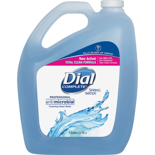 Antimicrobial Foaming Hand Wash, Spring Water, 1 Gal Bottle, 4/carton