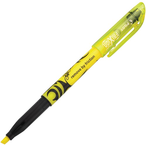 Frixion Lite Erasable Highlighter, Yellow Ink, Chisel, Dozen