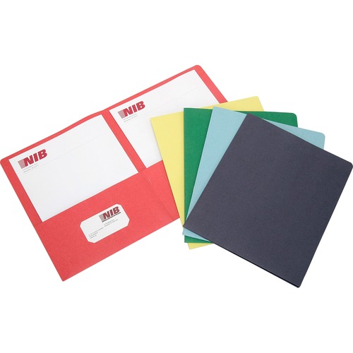 7510013162302, DOUBLE POCKET PORTFOLIO, LETTER SIZE, ASSORTED, 25/BOX