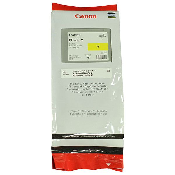 Canon 5306B001 (PFI-206Y) Yellow OEM Ink Cartridge