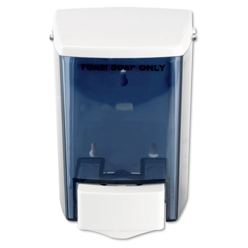 ENCORE FOAM-EEZE BULK FOAM SOAP DISPENSER, SEE THRU, 900 ML, 4.5" X 4" X 6.25", WHITE