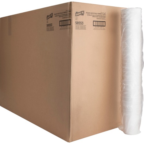 Genuine Joe  Foam Cups, 14 oz., 1000/CT, White