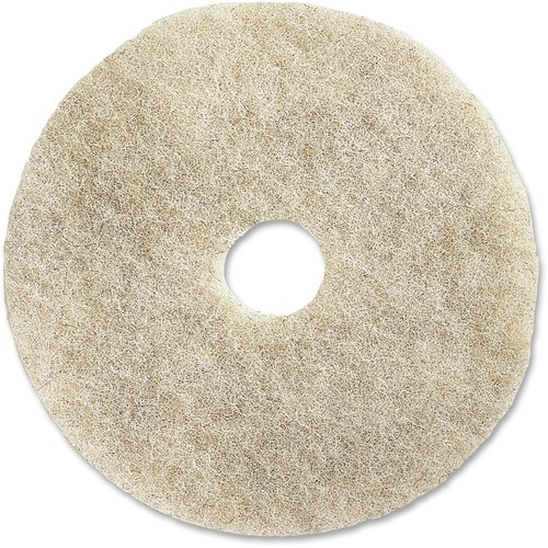 Genuine Joe  Floor Pads, Ultra High-Speed, 20", 5/CT, Natural