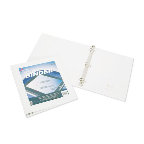 7510014621391 SKILCRAFT FRAMED SLANT-D RING VIEW BINDER, 3 RINGS, 1.5" CAPACITY, 11 X 8.5, WHITE