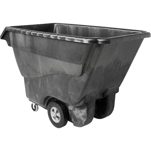 Structual Foam Tilt Truck, 1250lb Cap, 33"x72"x43", Black