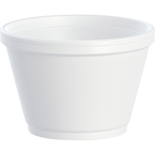 Foam Containers, 6oz, White, 50/bag, 20 Bags/carton