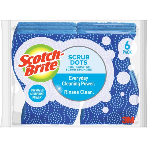 Scrub Sponges, Nonscratch, 6-1/2"x2-1/2"x4-3/4", 24/CT, BE