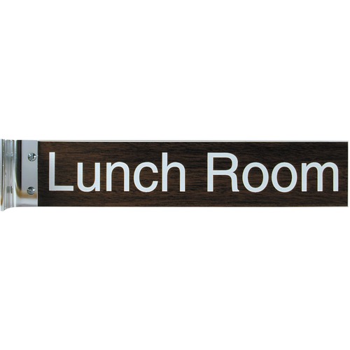 Aluminum Corridor Sign, 2"x10", Silver Frame