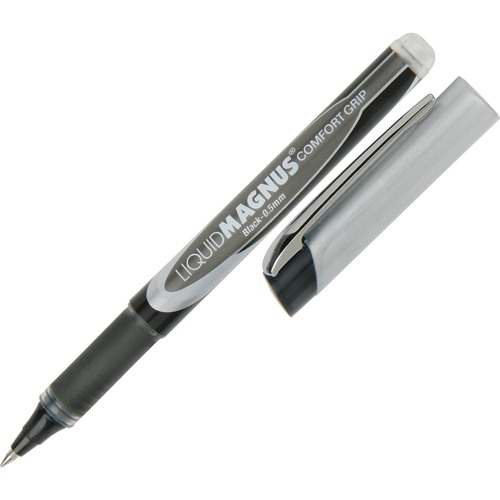 7520015877801, LIQUID MAGNUS ROLLERBALL STICK PEN, BLACK, MICRO, 4/PACK