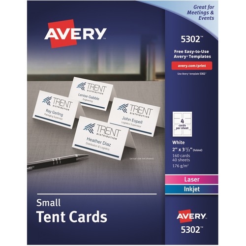 CARDS,TENT,LSR/INKJ,2.5X3.5