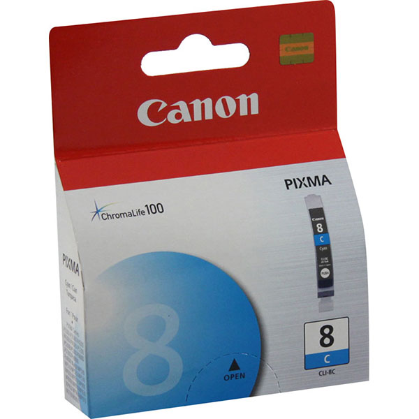 Canon (CLI-8C) iP330 3500 4200 4300 4500 5200 5200R 6600D 6700D MP 500 510 520 530 600 610 800 800R 810 830 950 960 970 MX 700/850/ PIXMA Pro9000 Pro9000 Mark II Cyan Ink Tank