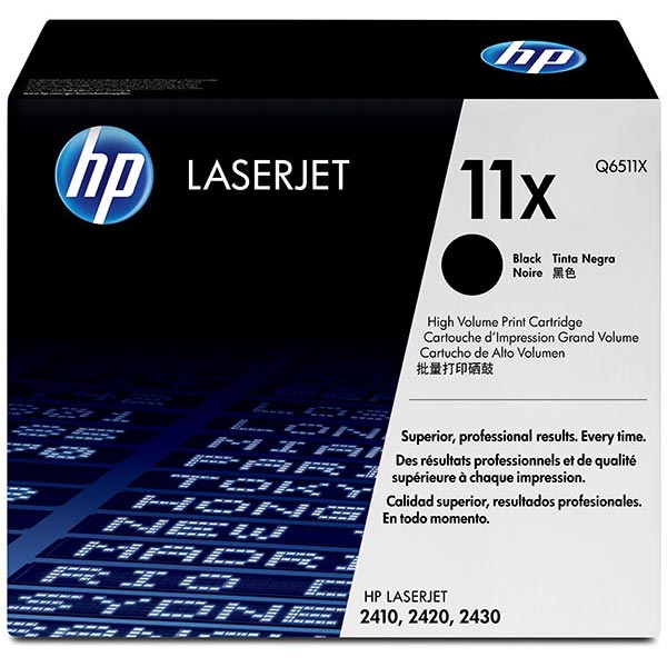 Hewlett-Packard  Toner Cartridge, HP 11X, 12000 Page Yield, Black