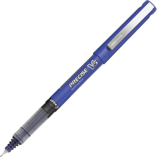 Precise V5 Roller Ball Stick Pen, Precision Point, Purple Ink, .5mm, Dozen