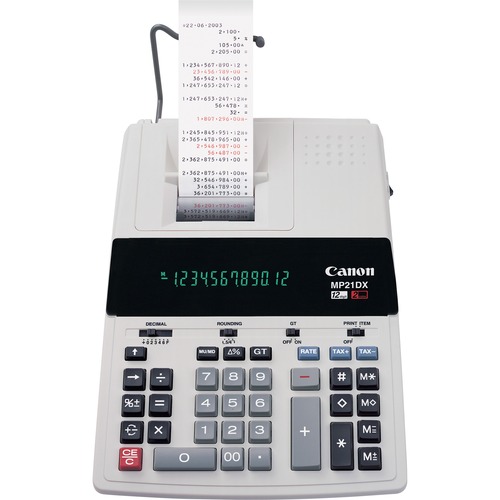 Mp21dx 12-Digit Ribbon Printing Calculator, Black/red Print, 3.5 Lines/sec