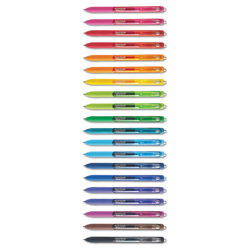 Inkjoy Gel Retractable Pen, 0.7mm, Assorted Ink, 20/pack