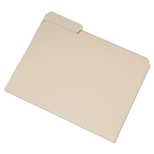 7530016458093, SINGLE TAB FILE FOLDER, 1/3 CUT, 1ST POS, LETTER, MANILA, 100/BOX