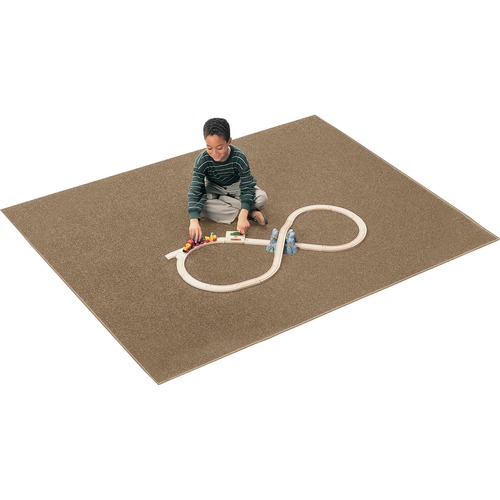 Mt. St. Helen Solid Rug, 6'x9', Light Brown