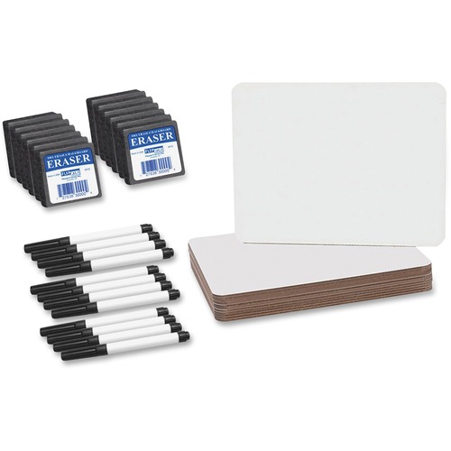Dry Erase Board Set, 9-1/2"x12", 12/PK, White