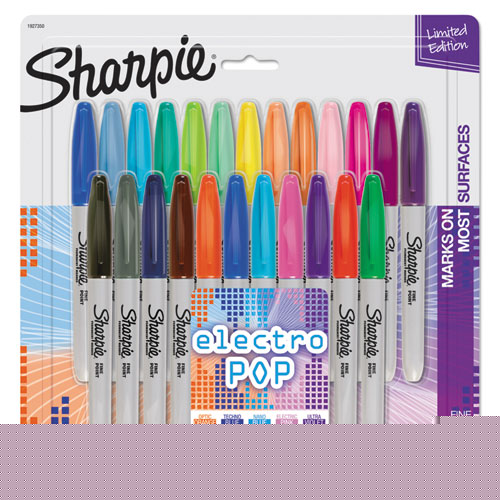Fine Electro Pop Marker, Fine Point, Assorted, 24/pack