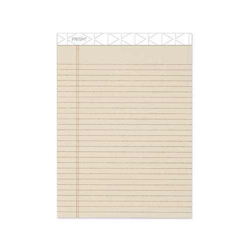 Prism Plus Colored Legal Pads, 8 1/2 X 11 3/4, Ivory, 50 Sheets, Dozen