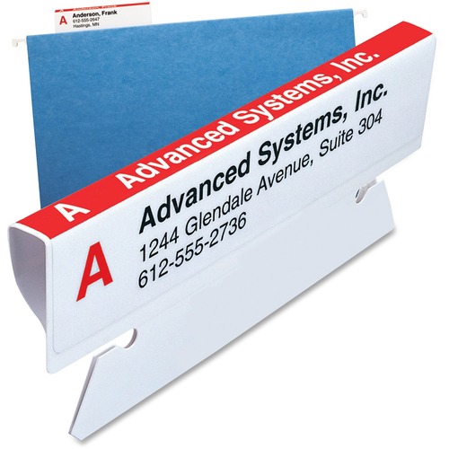 Viewables Hanging Tabs And Labels, Pack Refill, 3 1/2 Inch, White, 160/pack
