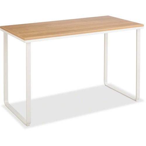 Steel Workstation, 47-1/4w X 24d X 28-3/4h, Beech/white
