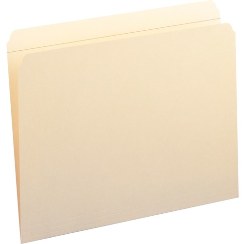 Folders, One Fastener, Straight Cut, Top Tab, Letter, Manila, 50/box