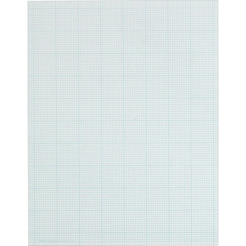 Cross Section Pads W/10 Squares, 8 1/2 X 11, White, 50 Sheets