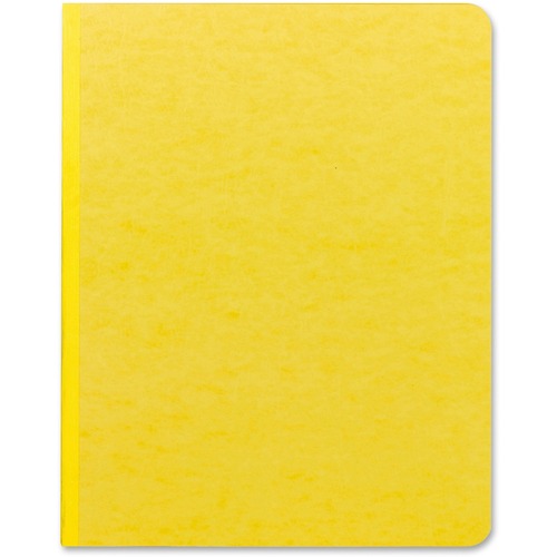 Side Opening Pressguard Report Cover, Prong Fastener, Letter, Yellow