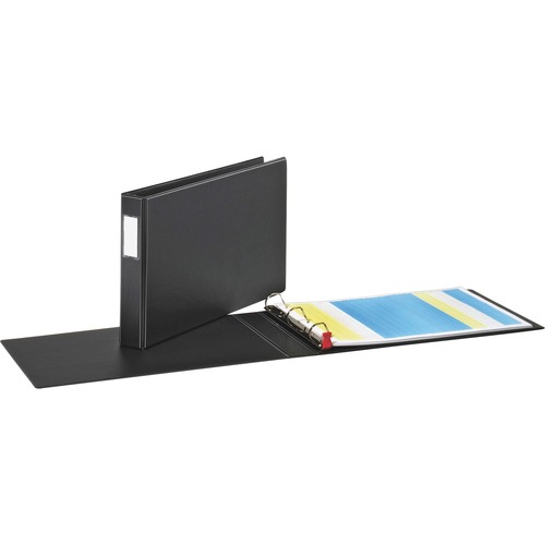 Premier Easy Open 11 X 17 Locking Slant-D Ring Binder, 1 1/2" Cap, Black