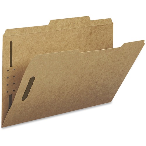 17 Point Kraft Folders, Two Fasteners, 2/5 Cut Rt, Top Tab, Legal, Brown, 50/box