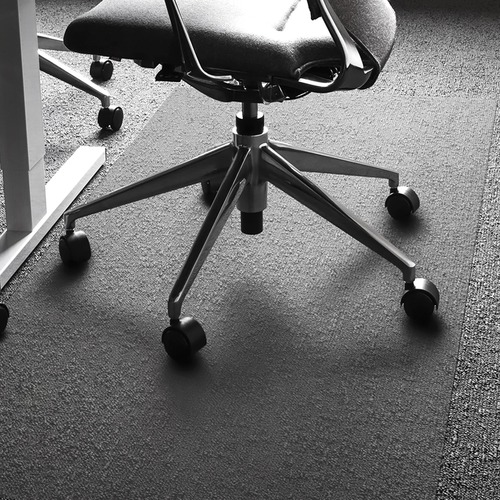 CLEARTEX ULTIMAT XXL POLYCARB SQUARE OFFICE MAT F/CARPETS, 59 X 79, CLEAR